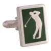 Green Golfer Cufflinks - Image 4