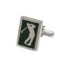 Green Golfer Cufflinks - Image 3