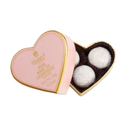 Charbonnel et Walker Mini Pink Heart Champagne Truffles